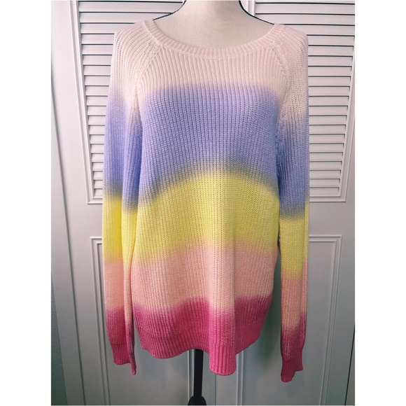 Sweaters - NWT Multicolor Knit Sweater L